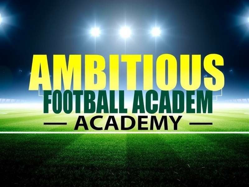 Ambitious Football Academy team training session