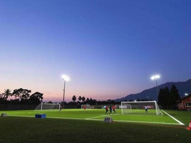 Modern gym with football-specific equipment